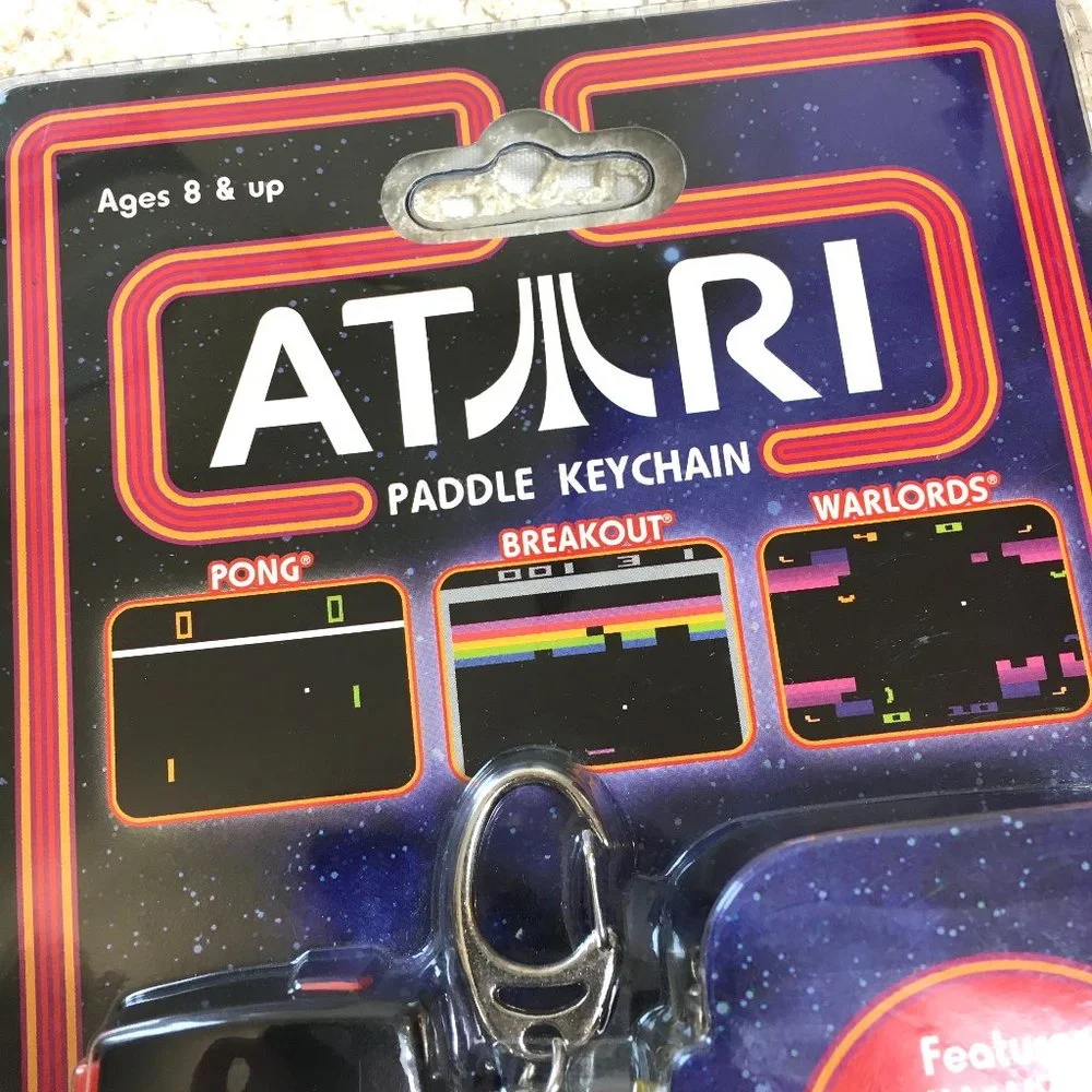 Atari Keychain Pong/Breakout/Warlords Vtg 2006